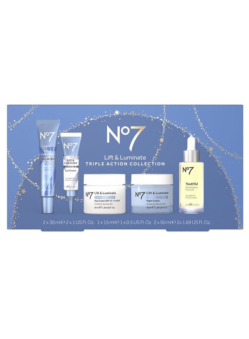 Boots No.7 No7 Lift And Luminate Advanced Collection Gift Set - [Set of 5] - Image 1